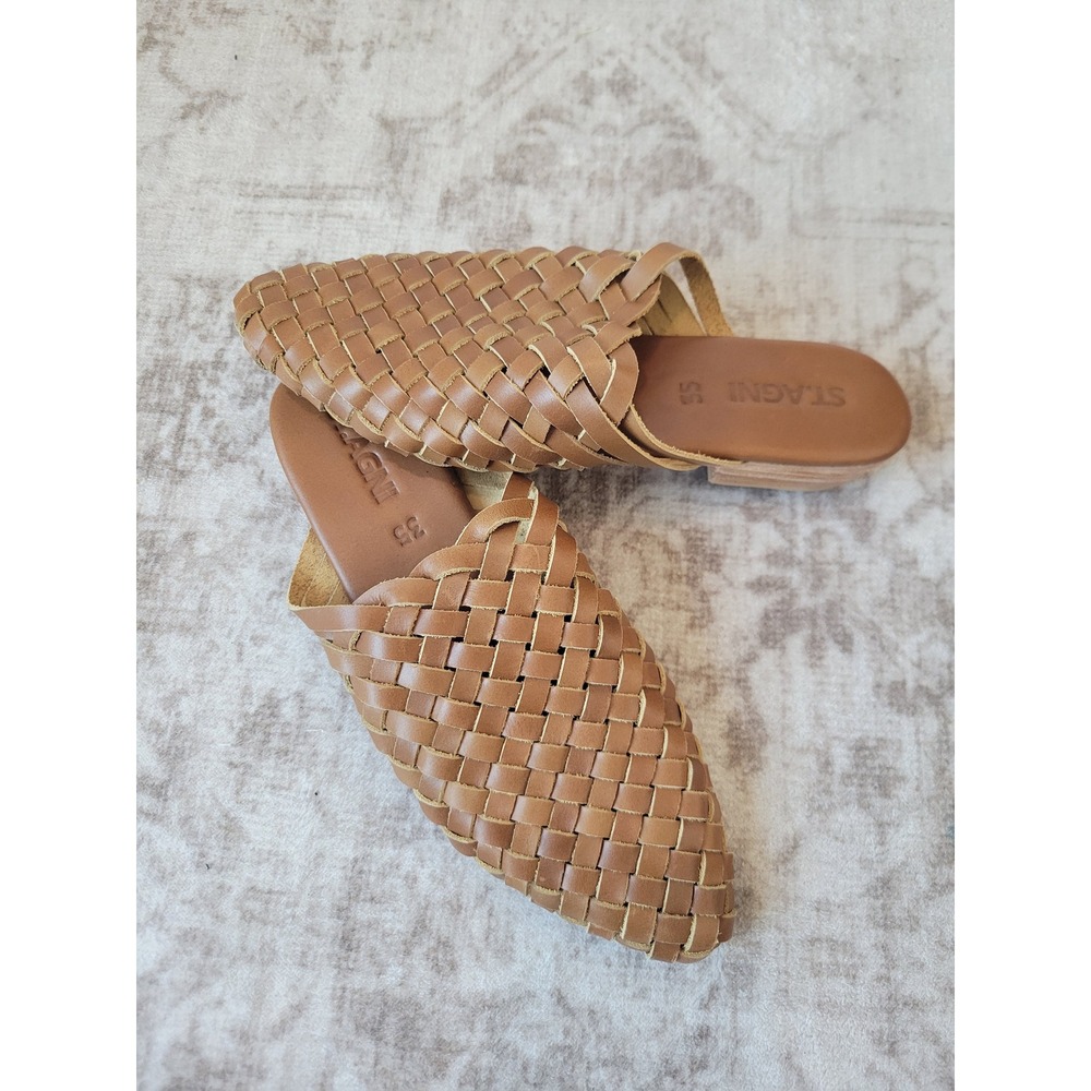St. Agni Woven Leather Huarache Mules – EU 35 (US 5) | Quiet Luxury - Picture 2 of 6